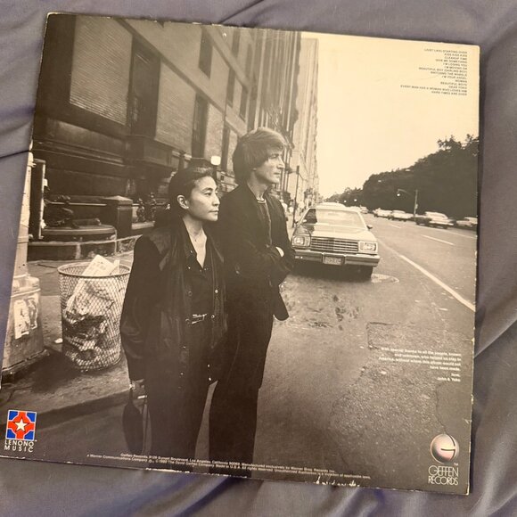 John Lennon & Yoko Ono – Double Fantasy LP Vinyl Record GHS 2001 Geffen 1980 - Picture 2 of 6